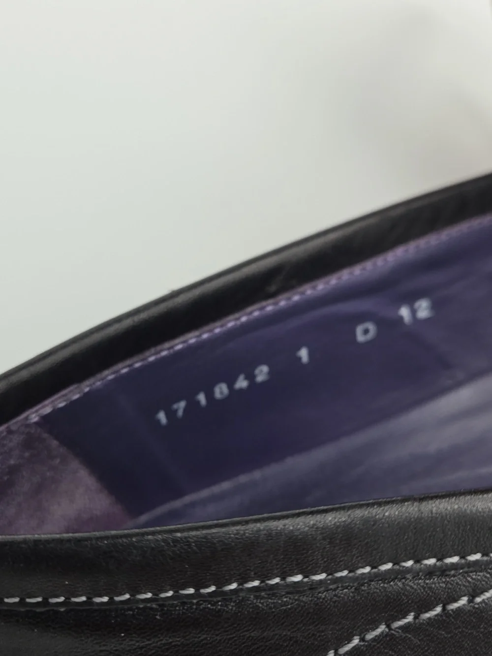 Santoni black leather